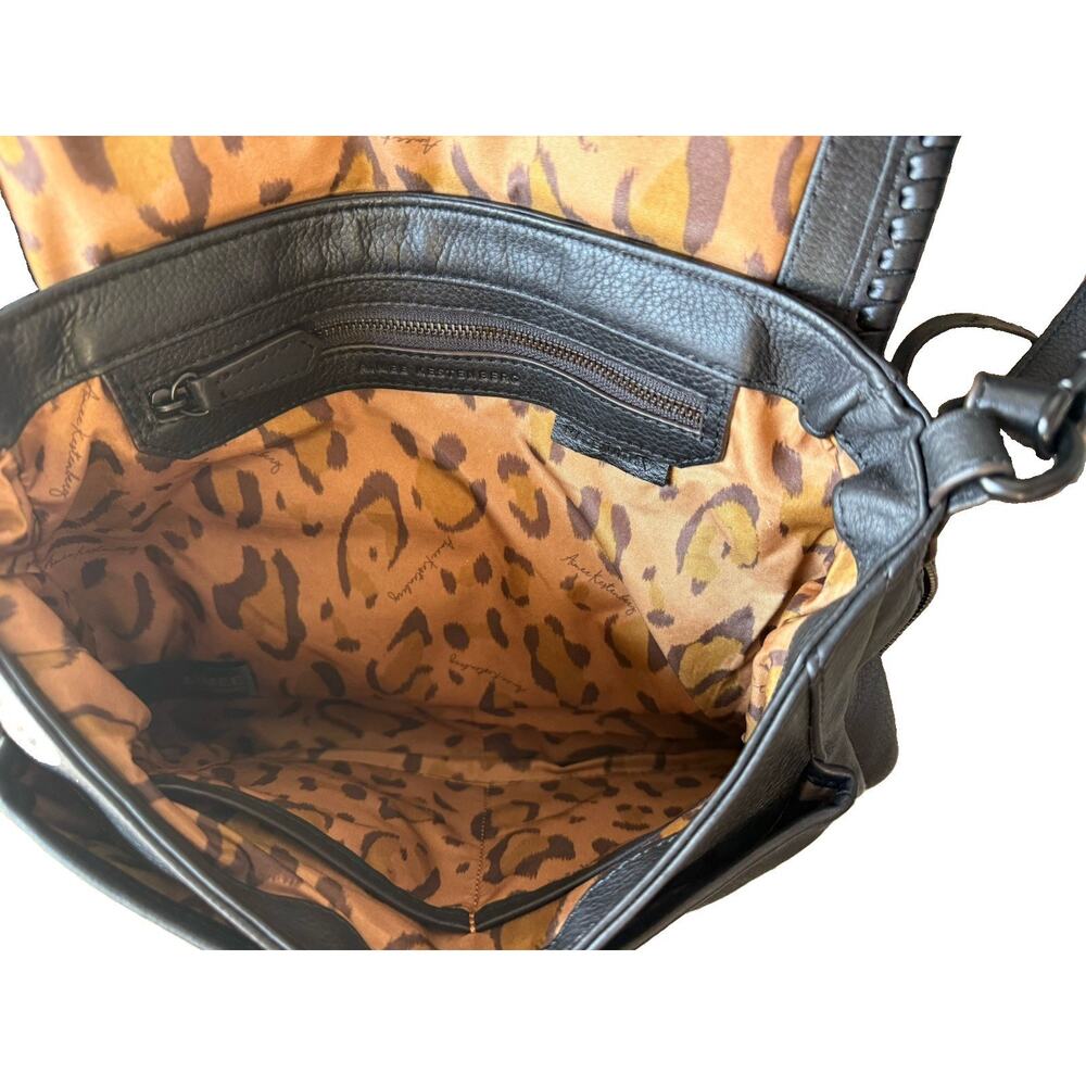 Aimee Kestenberg All For Love Black Leather Convertible Backpack Shoulder Bag - Picture 12 of 16